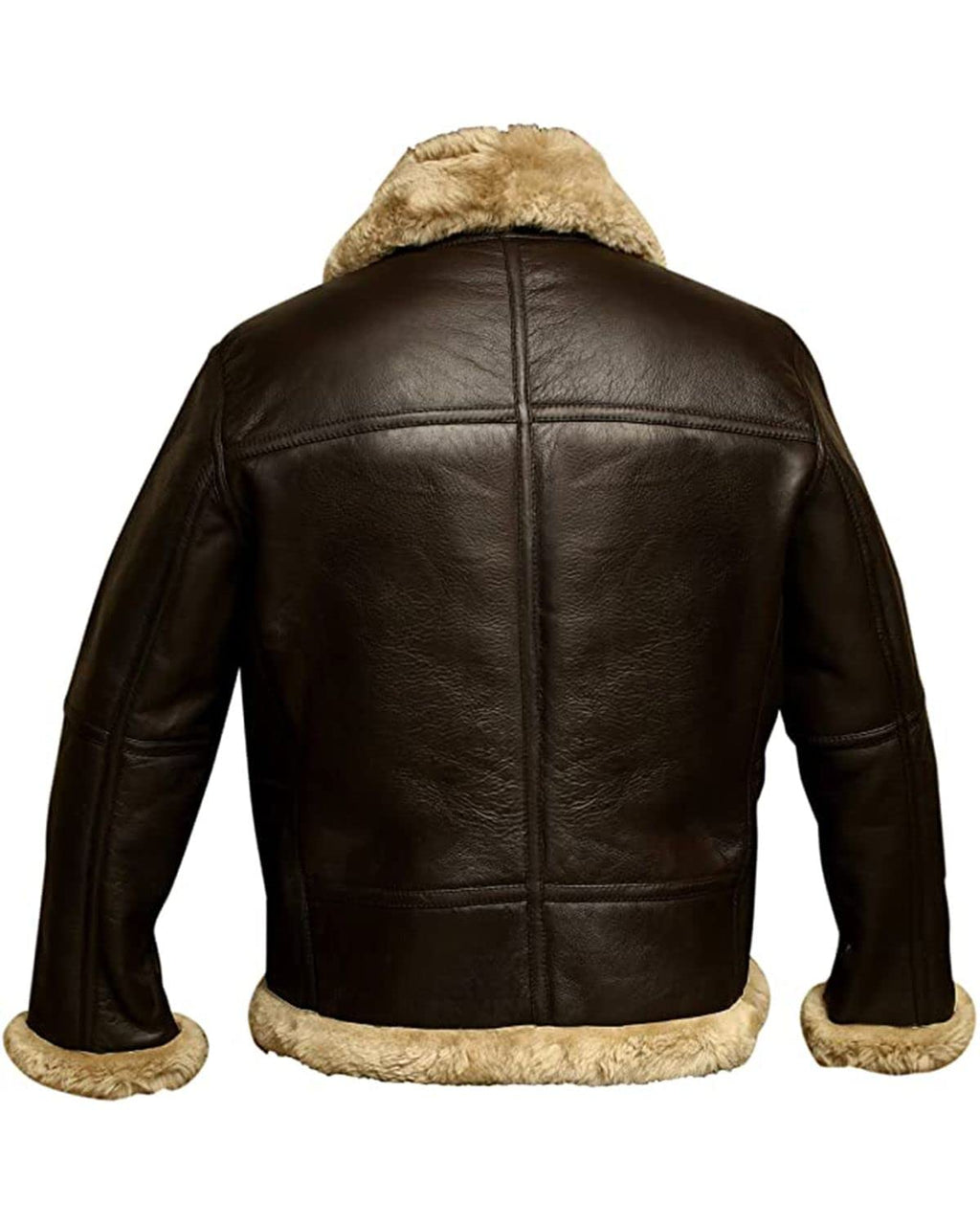 ZA Fashion Cloud Men's Maverick Aviator Lambskin Flight Bomber Pilot B3 Jacket