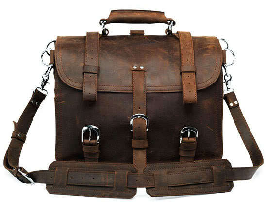 Leather bag leather bag wholesale cool crazy horse men Shoulder Messenger Bag 7072
