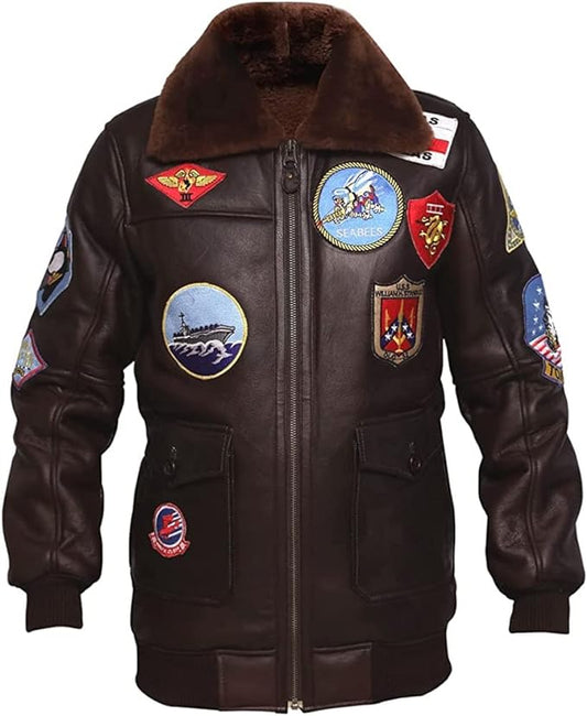 Men's Top Maverick Aviator Tom Cruise Flight Bomber Pilot Jacket