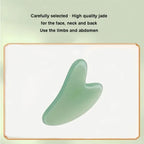 Gua Sha Board 2PCS Massage Stone For Facial Body Skincare Roller Scraping Massager Natural Resin Facial Lifting Scraper Neck Anti Wrinkle Massager Tool