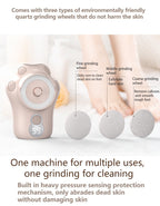 Electric Pedicure Foot Grinding Dead Skin Remover Automatic,Callus Remover For Feet 3 Adjustable Speed, 3 Grinding Heads, Pedicure Tool For Cracked Heels And Dead Skin