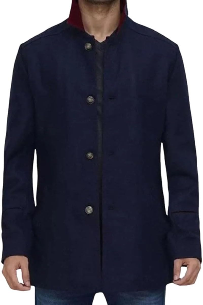 ZA Fashion Cloud Men's Premium Modern Fit Winter Warm - Elegant Outerwear Classic Top Coat