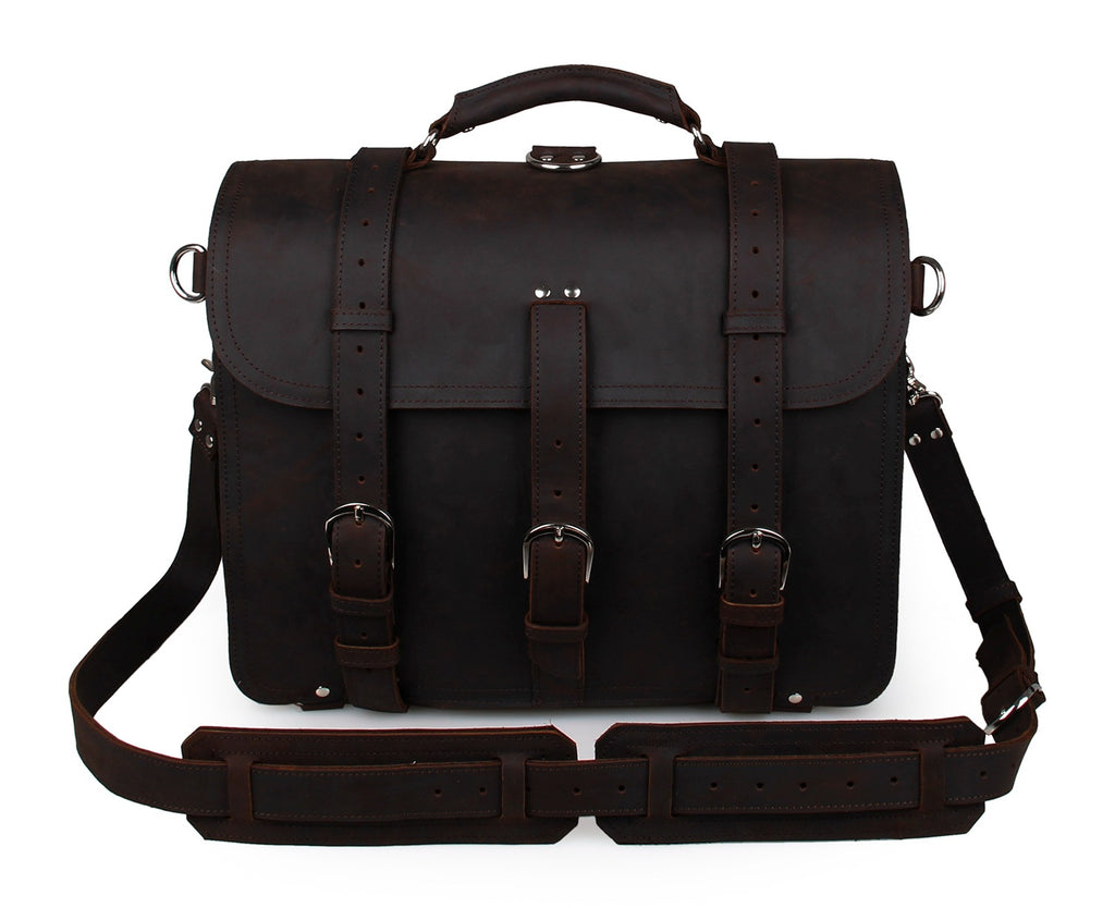 Leather bag leather bag wholesale cool crazy horse men Shoulder Messenger Bag 7072