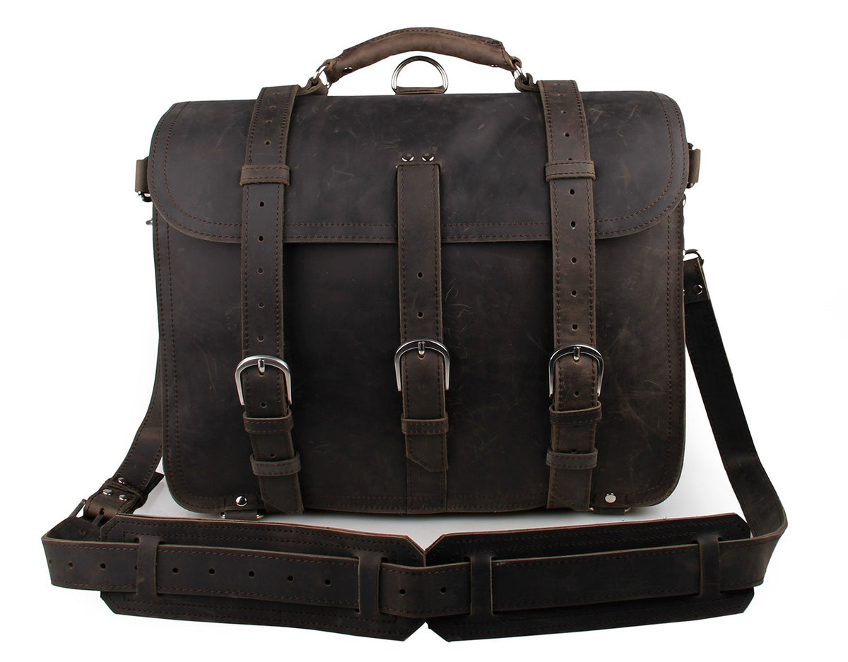 Leather bag leather bag wholesale cool crazy horse men Shoulder Messenger Bag 7072