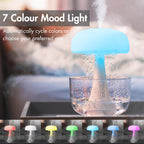 Jellyfish Raindrop Humidifier Ultrasonic Atomization Seven-color Ambience Light Cloud Rain Aroma Diffuser Home Decor