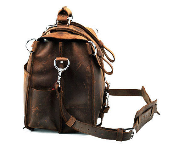 Leather bag leather bag wholesale cool crazy horse men Shoulder Messenger Bag 7072