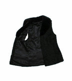 ZA Fashion Cloud Men's Real Persian Lamb Jacket Black Karakul Vest Winter Sleeveless Waistcoat