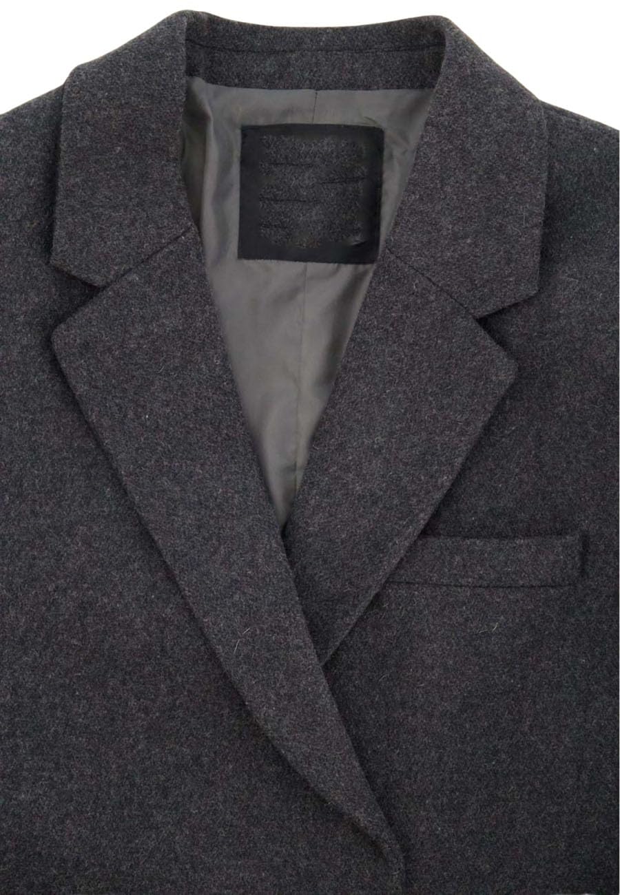 ZA Fashion Cloud Men's Casual Wool Blend Single Breasted Long Warm Trench Coat Winter Cotton Business Overcoat