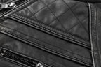 Men's Black Pu Leather Biker Jacket VINTAGE REAL MOTORCYCLE JACKETS FOR MEN