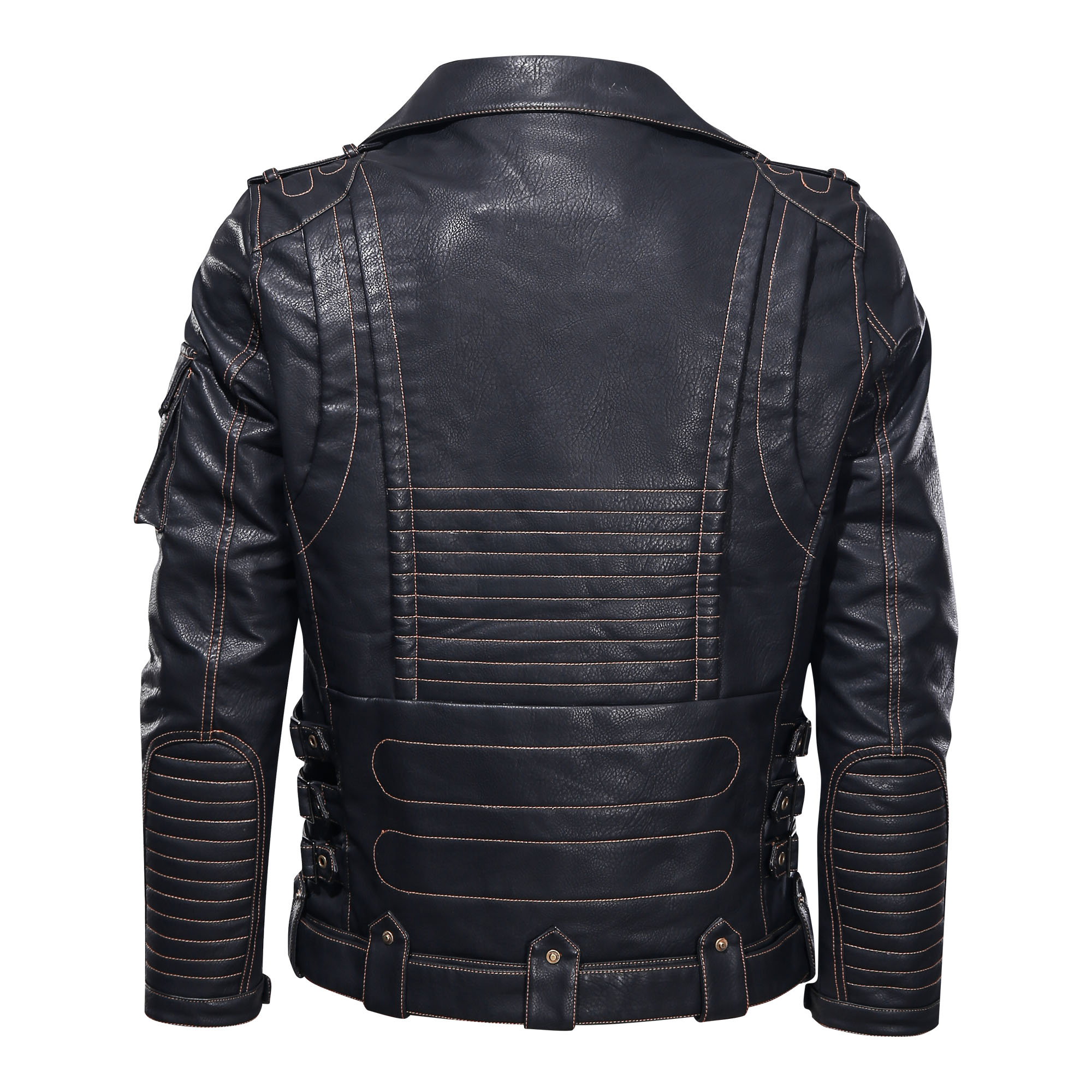 Motorcycle Leather Jacket, Punk Style PU Jacket