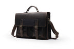 Top Cowhide Leather Computer Bag Crossbody Business Handbag