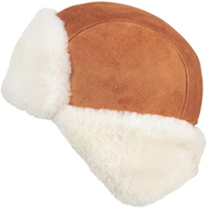 Aviator Shearling Sheepskin Russian Ushanka Trapper Winter Fur Cap