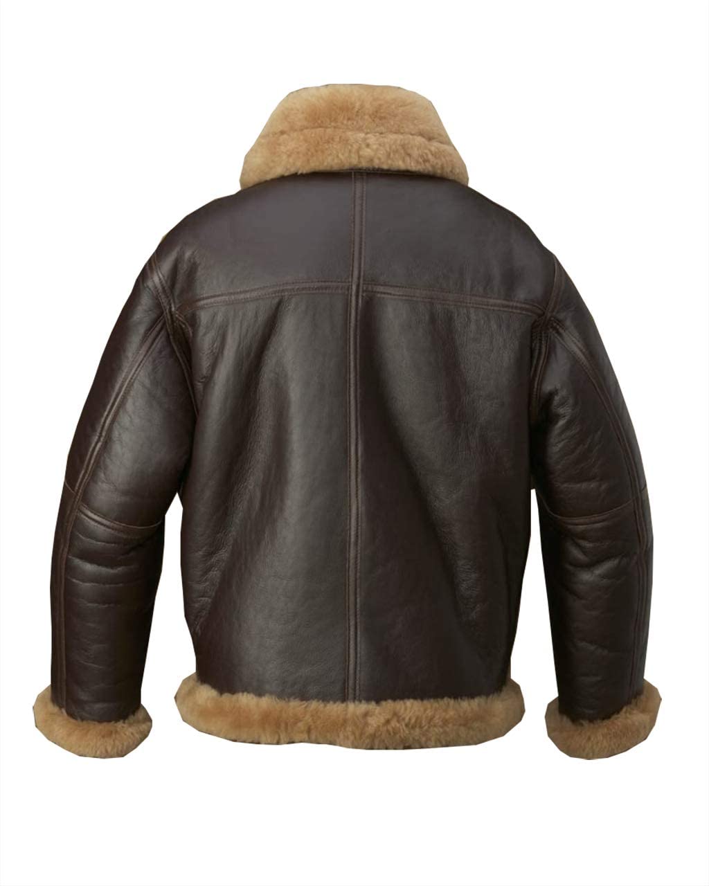 ZA Fashion Cloud B3 Men’s Shearling Sheepskin Flying WW2 Bomber Aviator RAF Jacket