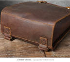 Personality Cowhide School Bag Leather Retro Men