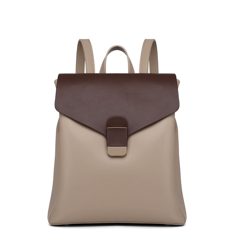 Leather Backpack Light Simple Everything Casual