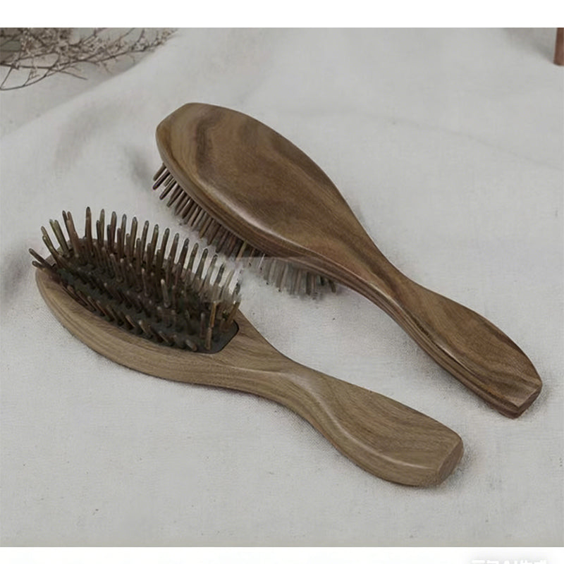 Natural Green Sandalwood Massage Comb, Hair Comb, Wooden Comb, Scalp Massager, Hair Growth Comb, Massage Comb