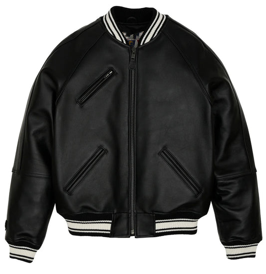 Black Aces A2 100% Original Black Leather Jacket