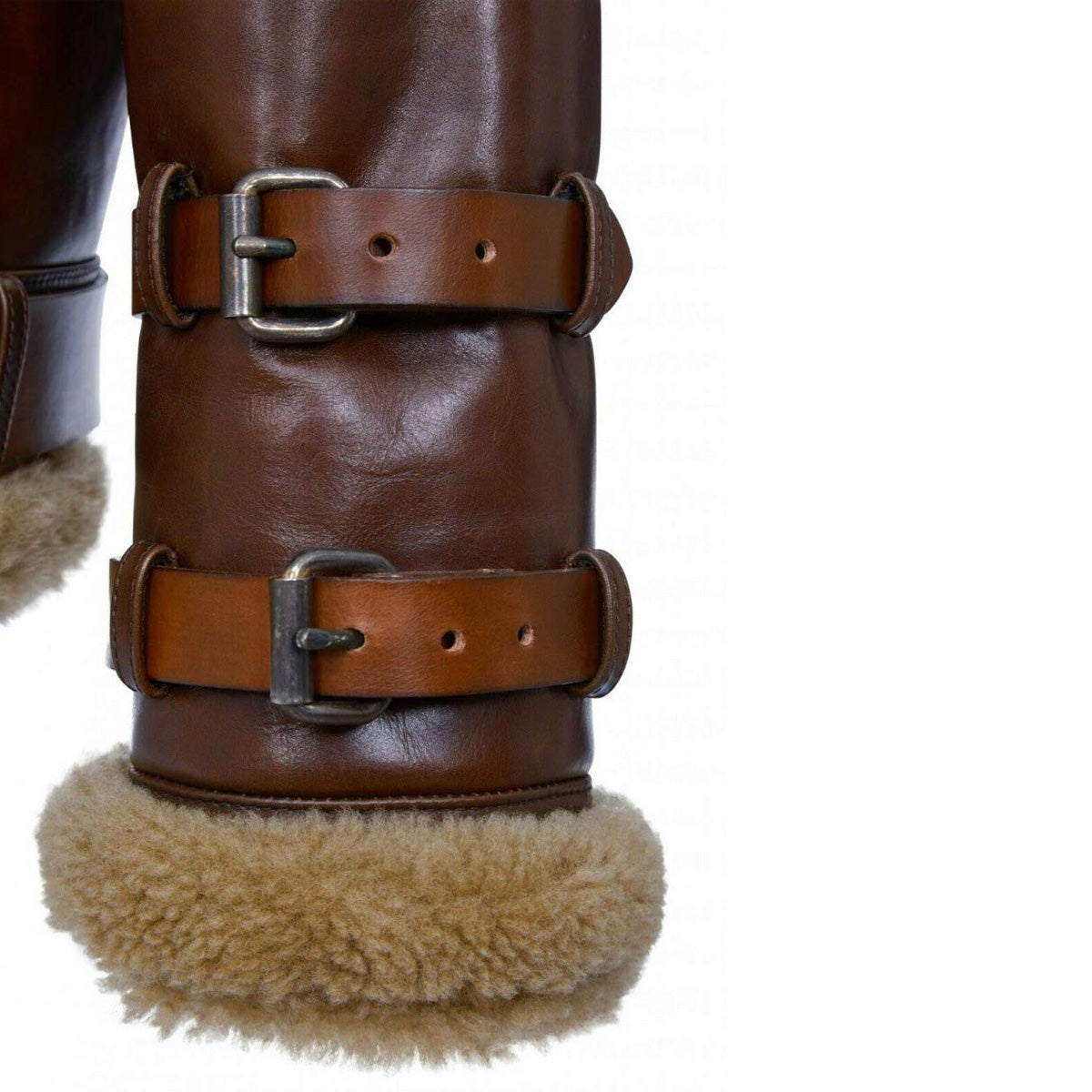 Men's Real Shearling Sheepskin Leather Pilot Aviator B3 Bomber Flying Jacket