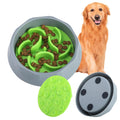 Alainzeo 2-in-1 Dog Slow Feeder: Silicone Maze Insert with Suction Cup Base