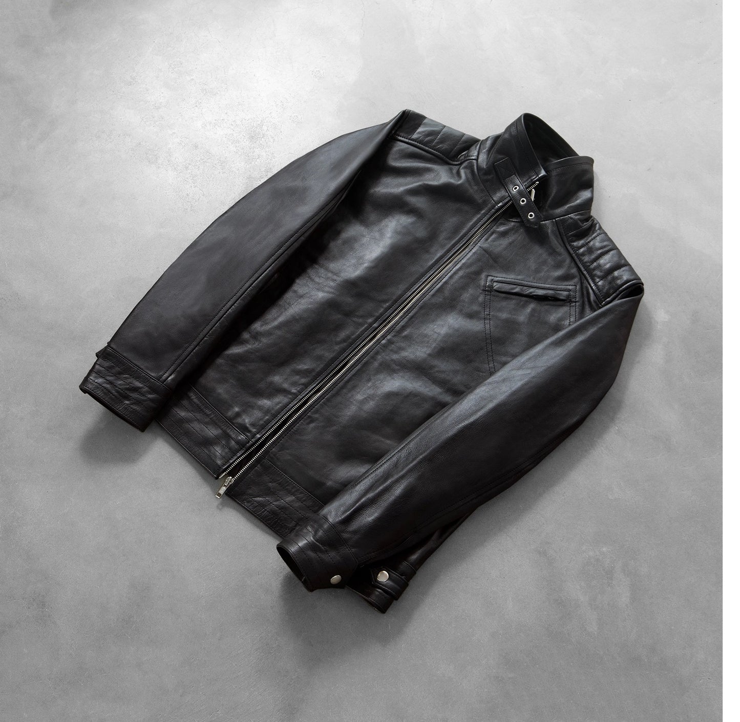 Genuine Black Leather Motorcycle Legacy Biker Jacket - All Season Premium Racer Slim Fit Racer Coat For Men