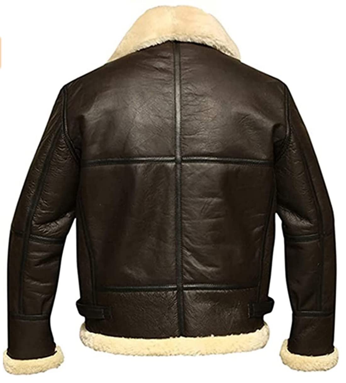 Mens RAF B3 Bomber Aviator Shearling Sheepskin Leather Winter Jacket
