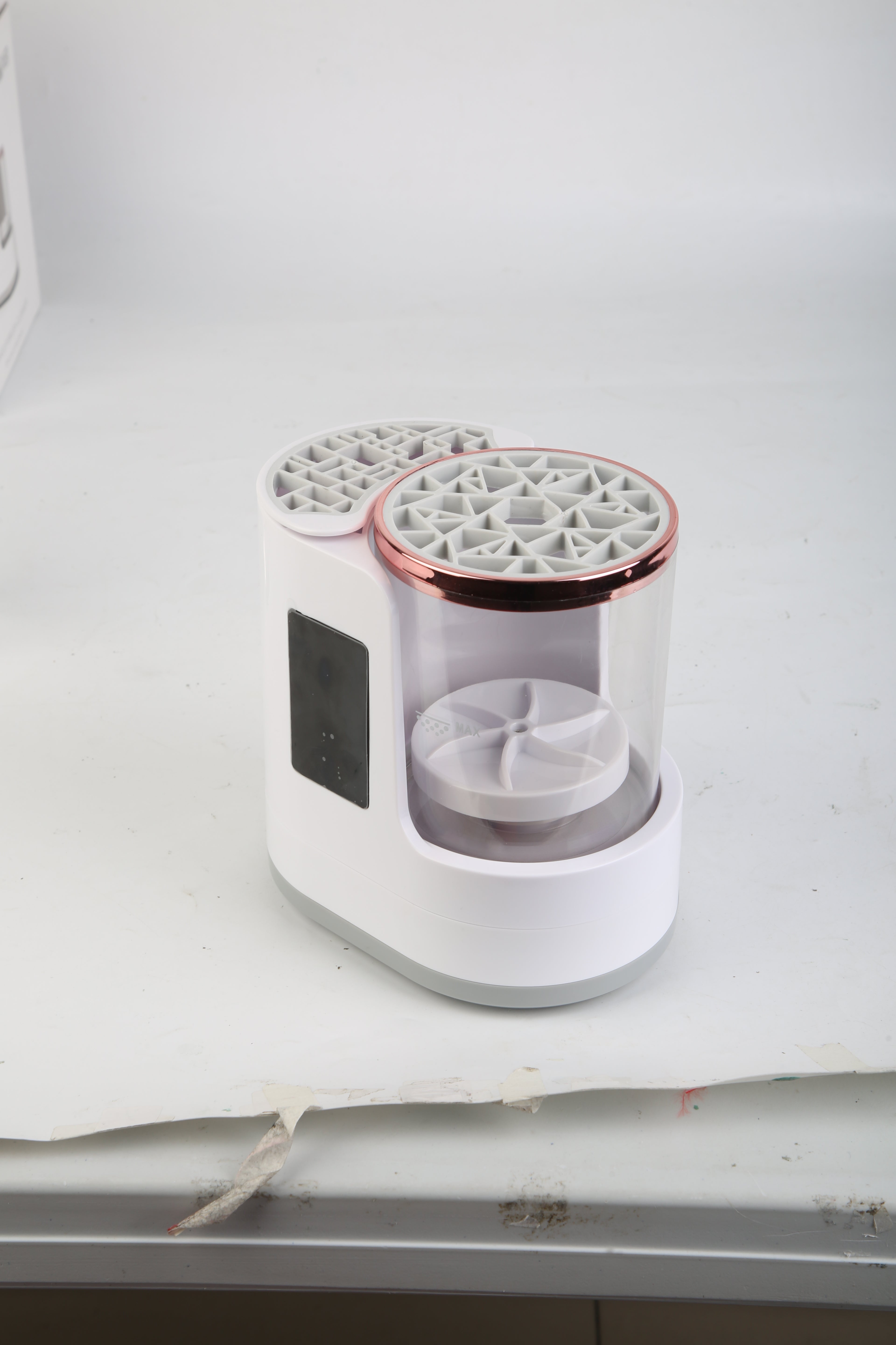 4 In 1 Electric Makeup Brush Cleaner USB Powered Automatic Brush Blender Machine With Timer Digital Display Cleaning Drying UV Disinfection Brush Storage For All Types Of Brushes Valentines Day Gift