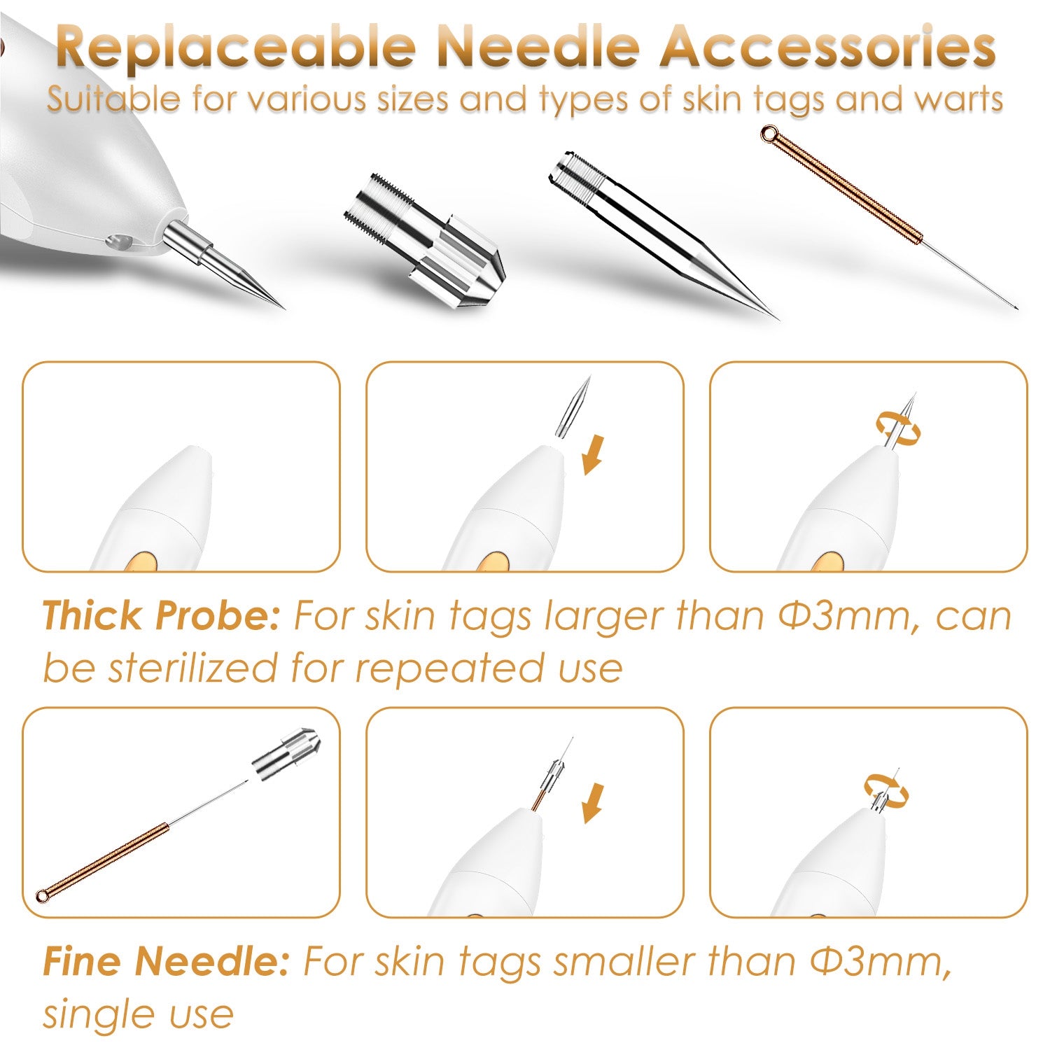 Portable Skin Tag Remover Pen With LED Light 9 Intensity Gears Cordless Rechargeable Skin Tag Removal Kit Intended For Common Warts Mole Skin Tags Gift For Girl Women
