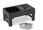 Dog Double Bowls Stainless Stand Adjustable Height Pets Feeding Dish Bowl Big Dog Elevated Food Water Feeders For Dogs  Pet Products