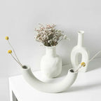 Nordic Minimalist Ceramic Vase – Modern Scandinavian Home Decor