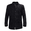 ZA Fashion Cloud New Real Karakul Persian Lamb Fur Jacket Black Coat