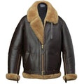 ZA Fashion Cloud B3 Men’s Shearling Sheepskin Flying WW2 Bomber Aviator RAF Jacket