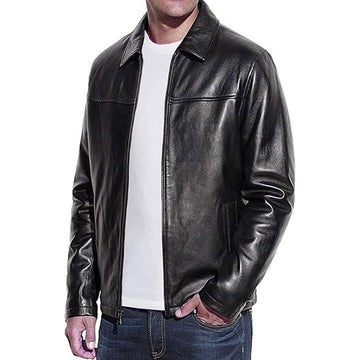 Men's Genuine Lambskin Leather Classic Biker Style Jacket | lambskin Jackets Men
