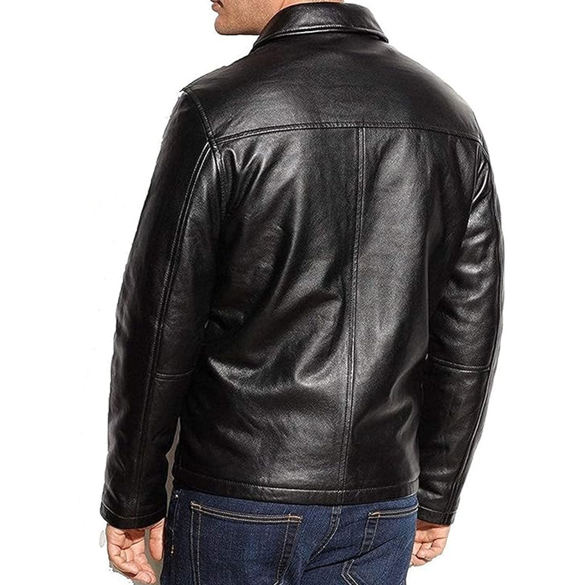 Men's Genuine Lambskin Leather Classic Biker Style Jacket | lambskin Jackets Men
