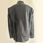 Men's Stand-up Collar Leather Jacket Business Casual Jacket