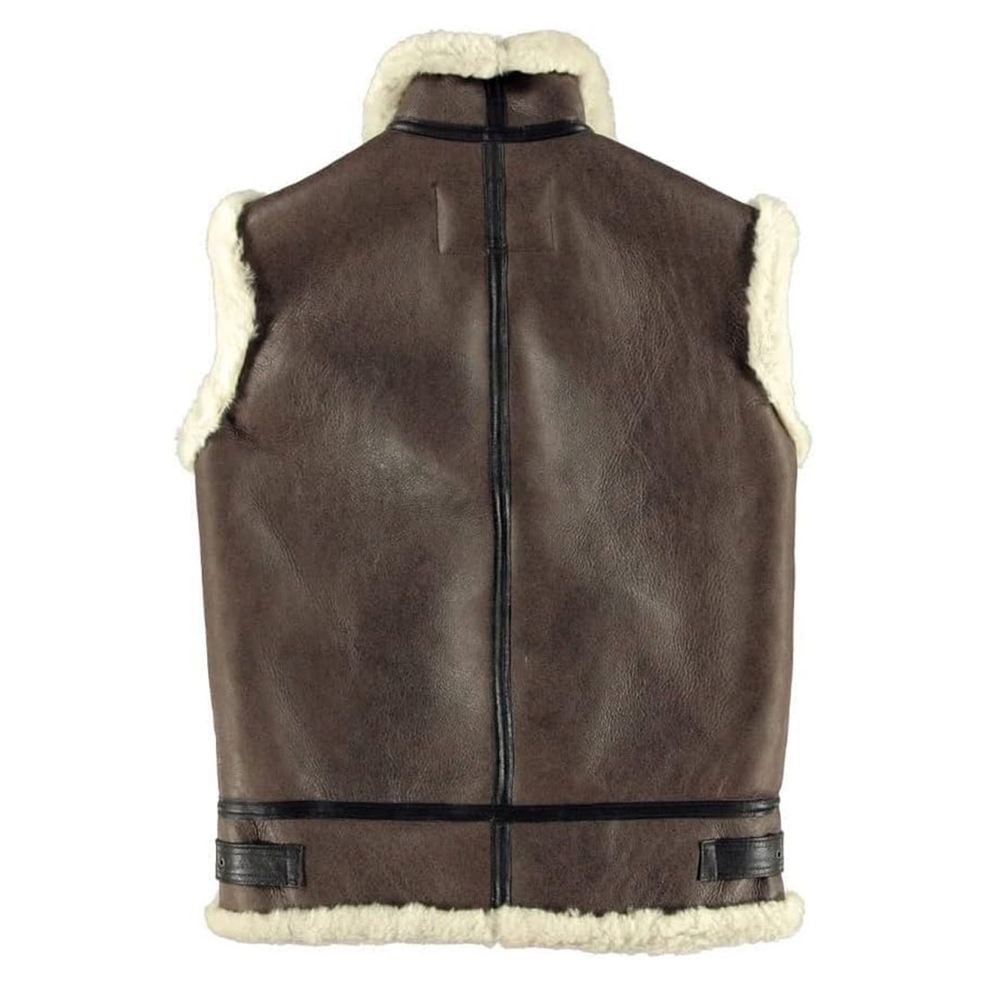 ZA Fashion Cloud B3 Bomber RAF Shearling Sheepskin Flying Pilot Leather Vest