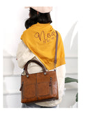 Retro Large-capacity Handbags Simple Crossbody Shoulder Bags For Women