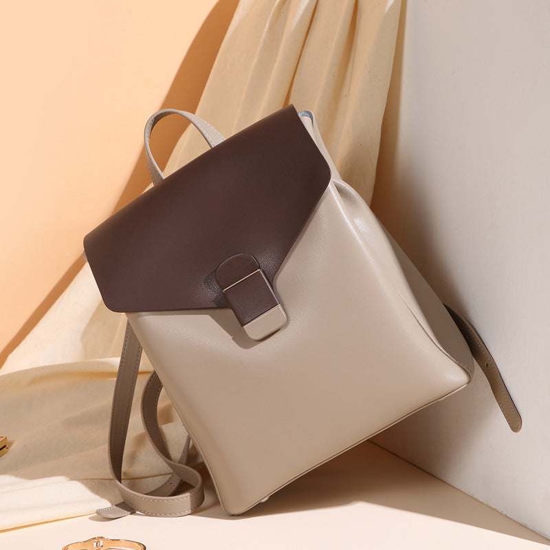 Leather Backpack Light Simple Everything Casual