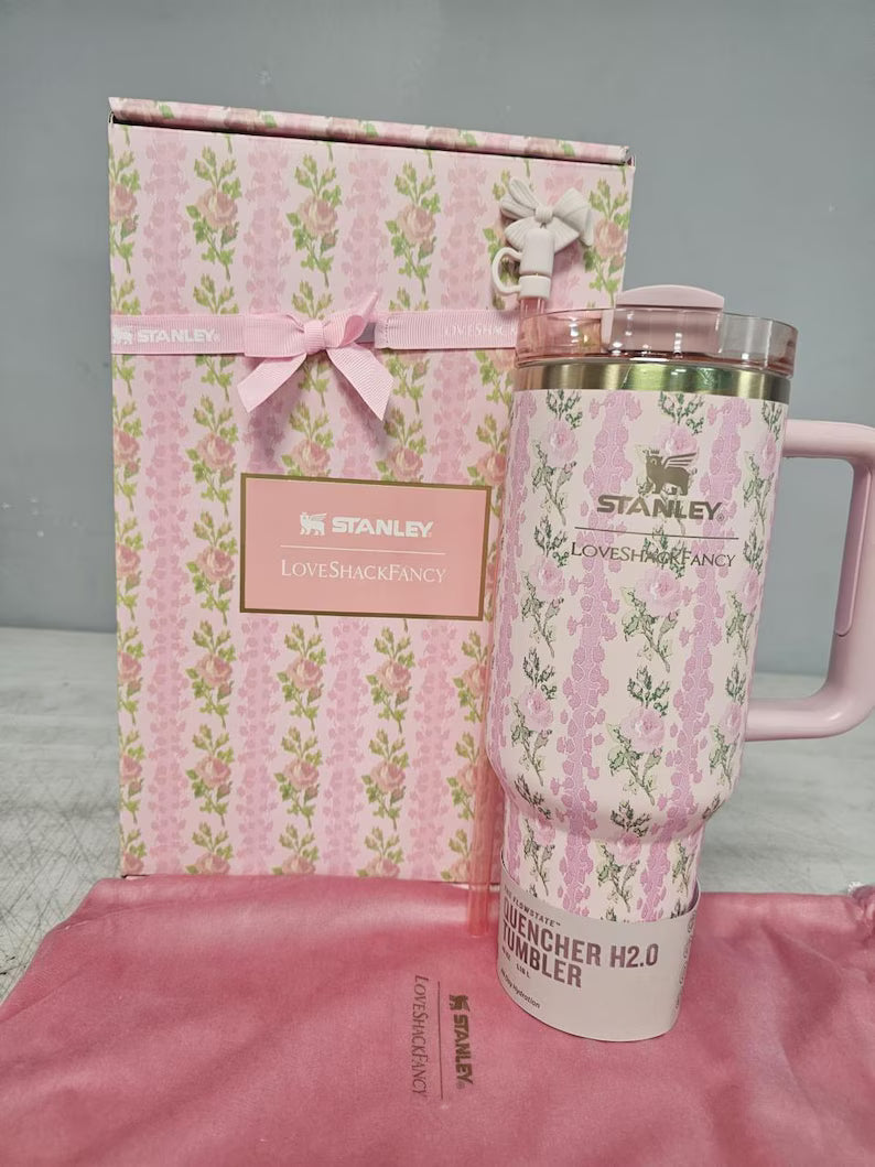 Stanley X Love Shack Fancy 40oz TUMBLER Blooming Heirloom