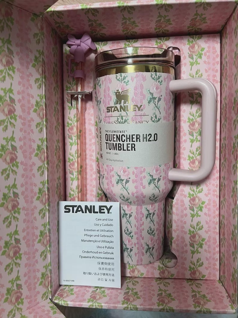 Stanley X Love Shack Fancy 40oz TUMBLER Blooming Heirloom