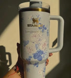 Stanley LoveShackFancy 40 oz Quencher Everblooming Rosettes Blue Practical gift