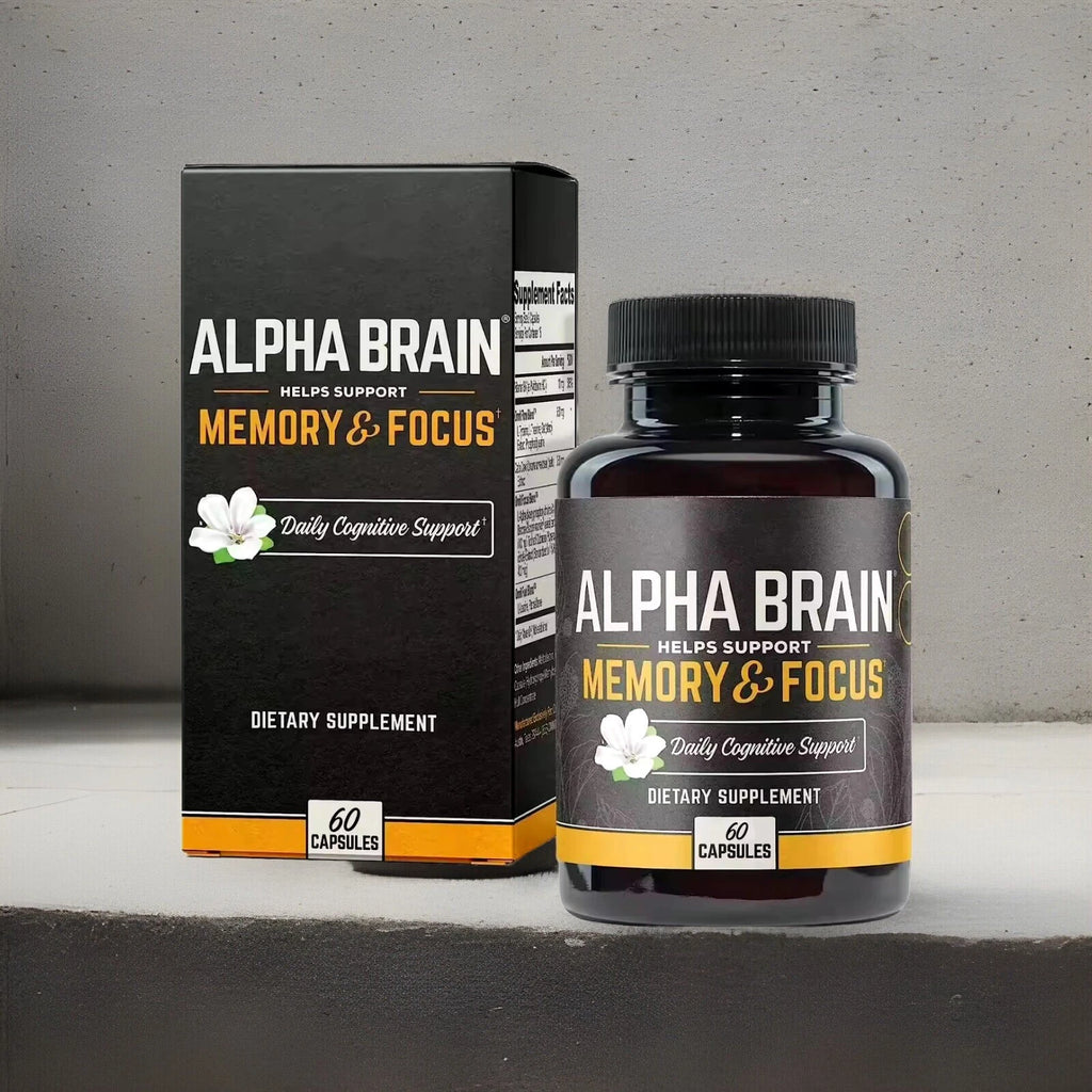 Alpha BRAIN Nootropic Brain Health, Memory and Focus Support, 60 Ct