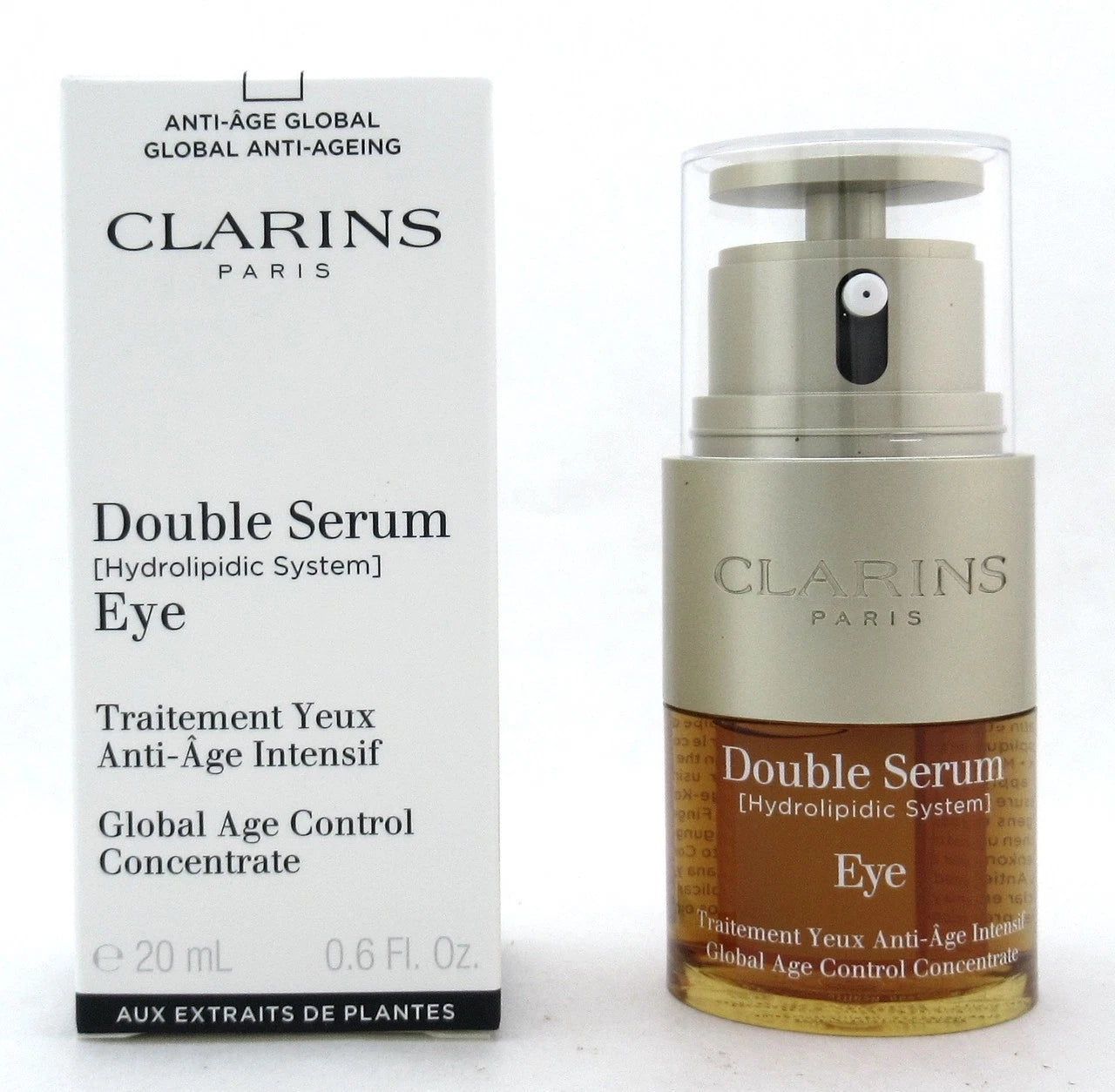 CLARINS Double Serum Eye Concentrate 20ml/0.6oz, New in box, Unsealed ~TSTR~
