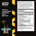 Alpha BRAIN Nootropic Brain Health, Memory and Focus Support, 60 Ct
