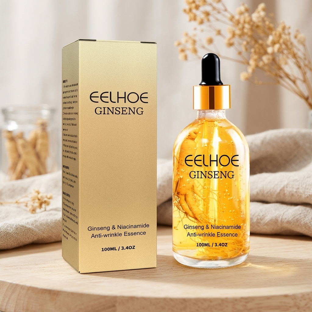EELHOE Ginseng Essence For Fading Fine Lines, Firming Face, And Moisturizing Skin Serum