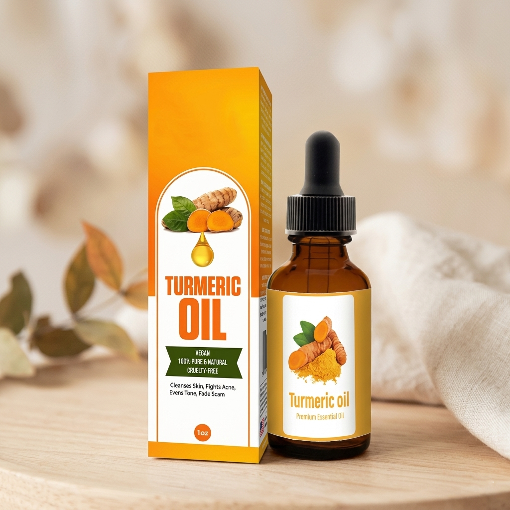 Turmeric Oil 30ml - For The Face Turmeric Serum For Dark Spots Corrector Serum For Face & Body, Anti Aging Facial Serum For Women Men, Reduces Hyperpigmentat